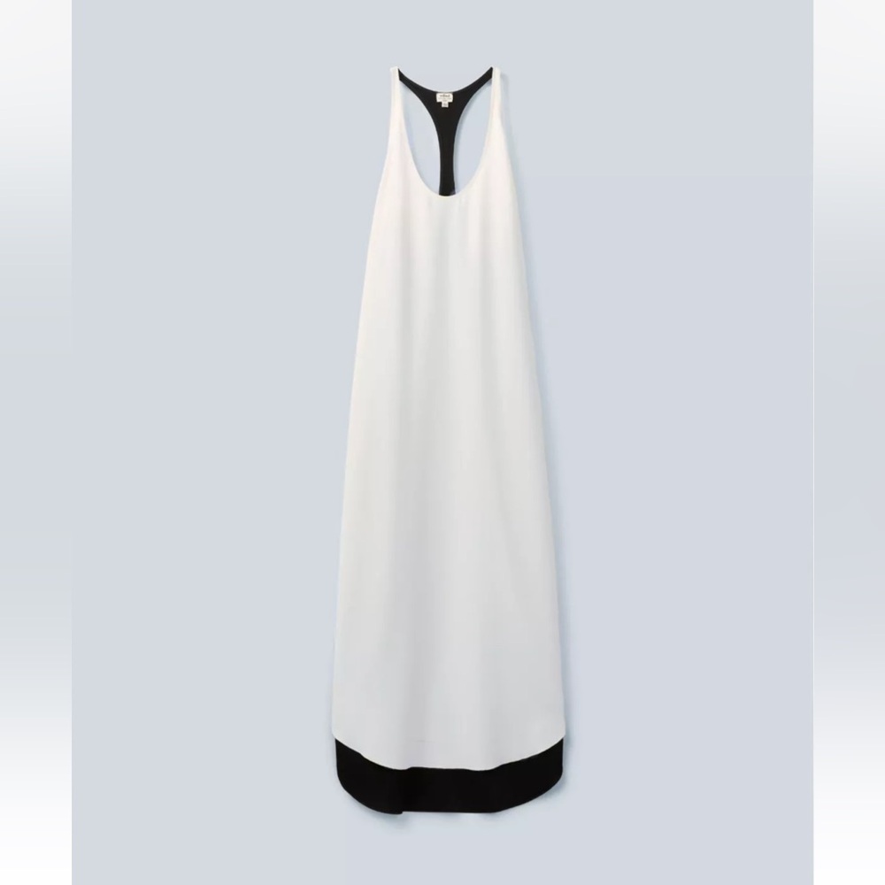 Aritzia Wilfred Colonne Dress SZ XS EUC -No Flaws BlackWhite Double Sided MIDI🖤​ - Picture 5 of 11
